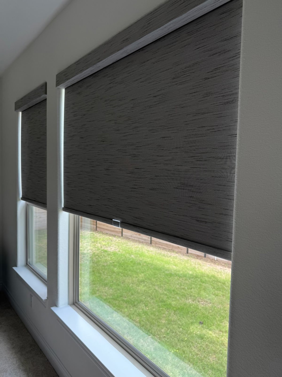 Roller shades installation in Georgetown, TX