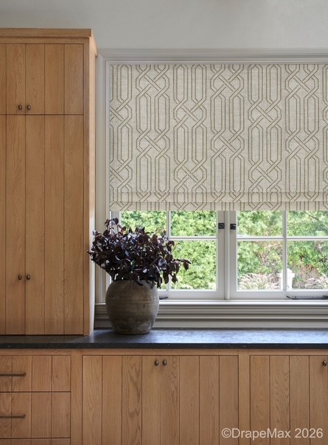 Roman shades installation in Georgetown, TX