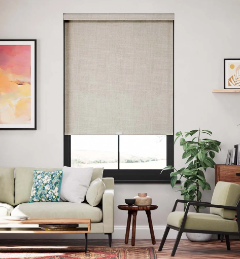 Cellular and Roman shades softening a Williamson County interior
